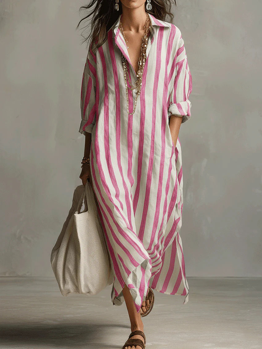 Xanthe - Maxivestido de lino fresco