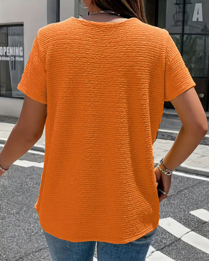 Quintessa - Blusa con escote en V y botones