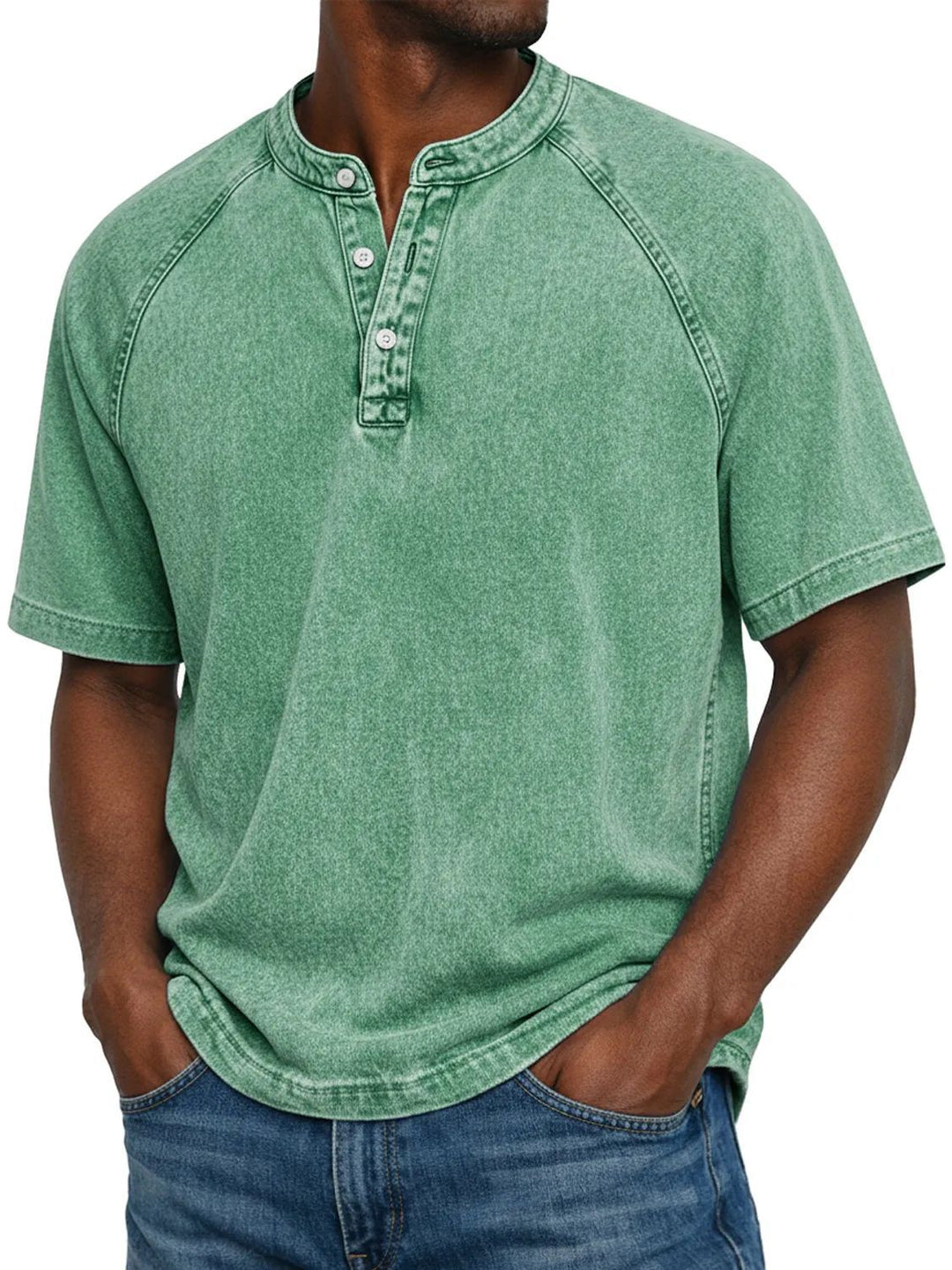 Flynn - Playera de algodón con lavado vintage