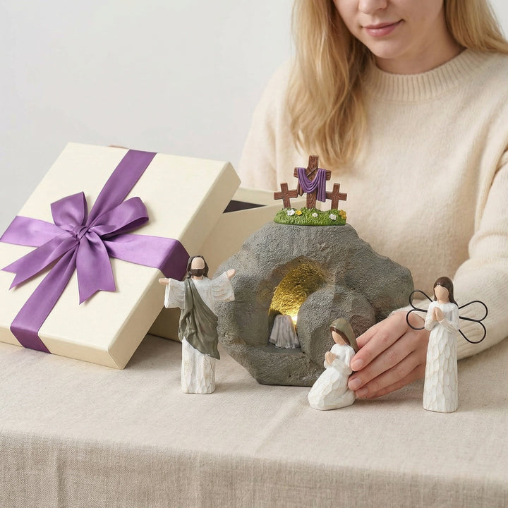 Celinea - Set decorativo con escena de la Pascua de Resurrección