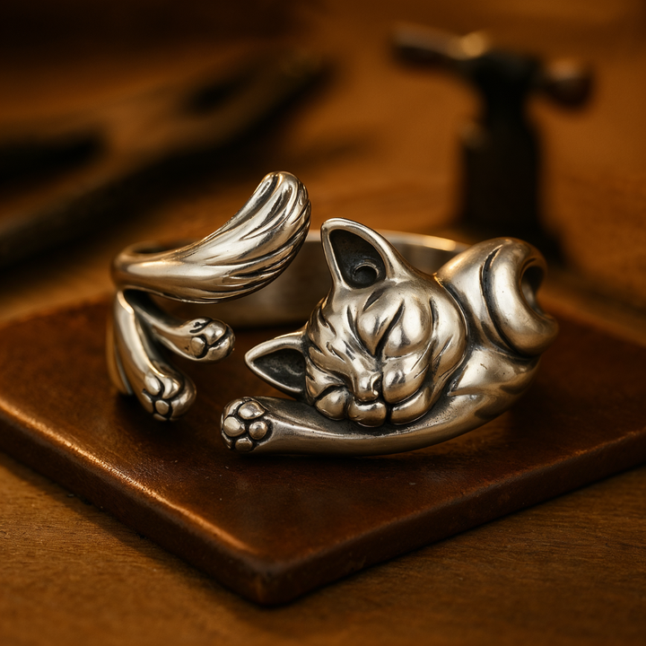 Laurissa - Anillo Ajustable de Gato