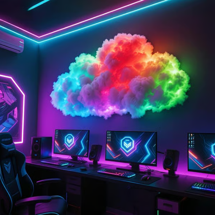 Liliana - Lámpara de Pared RGB en Forma de Nube