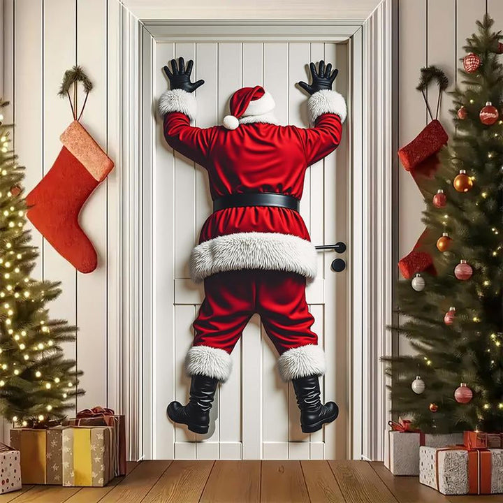 Madeline - Decoración Navideña de Santa para Colgar en la Puerta