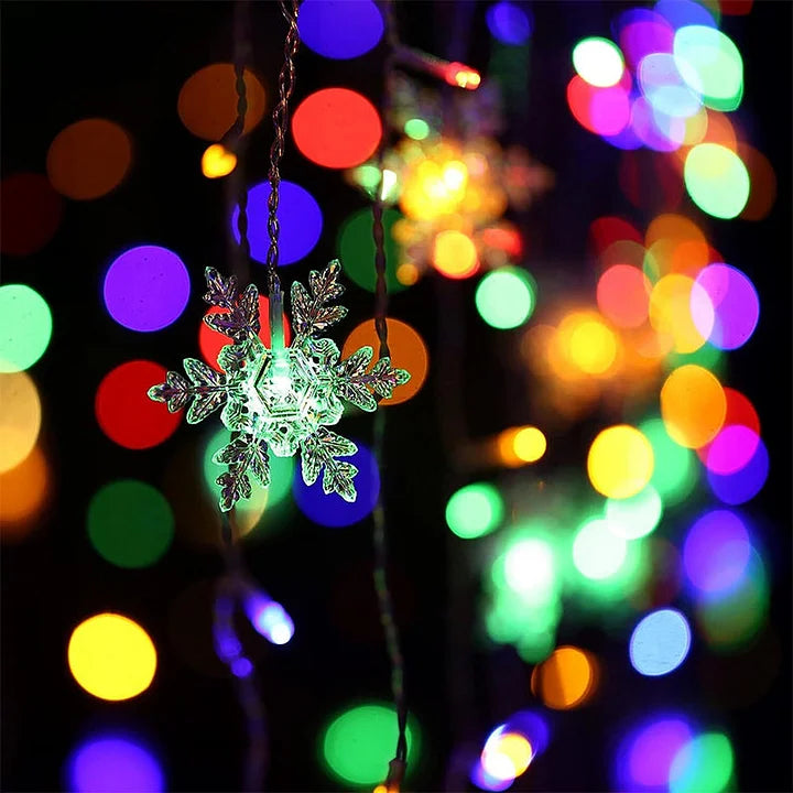 Raynette - Luces de Cortina en Forma de Copo de Nieve LED