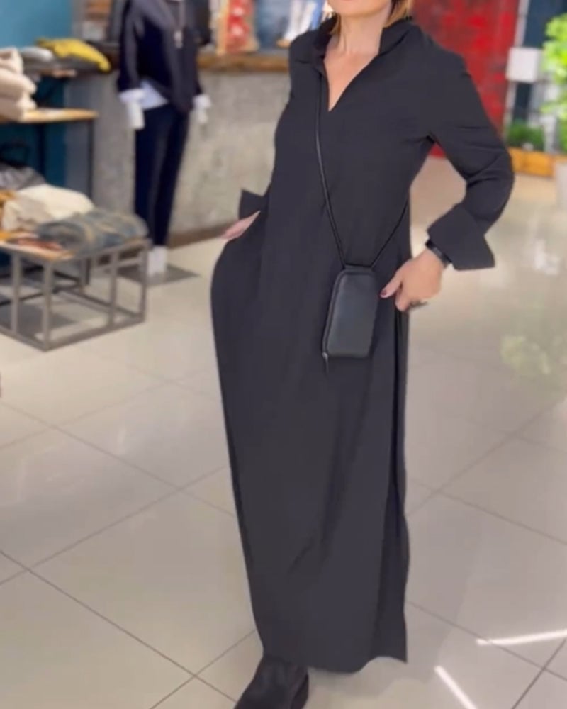 Kesslyn - Vestido maxi suave al tacto