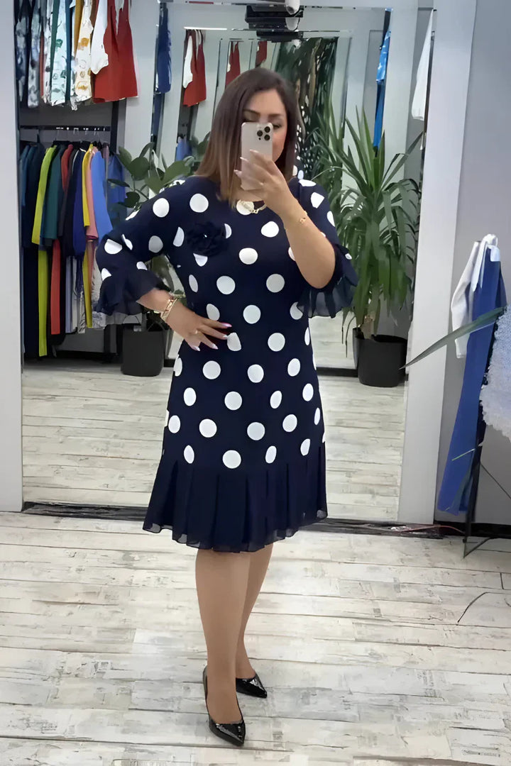 Taisra - Vestido midi de tacto suave