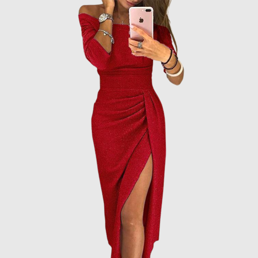 Evalora - Vestido Midi Casual Elegante