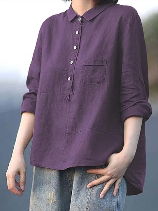 Koriel - Blusa de tacto suave