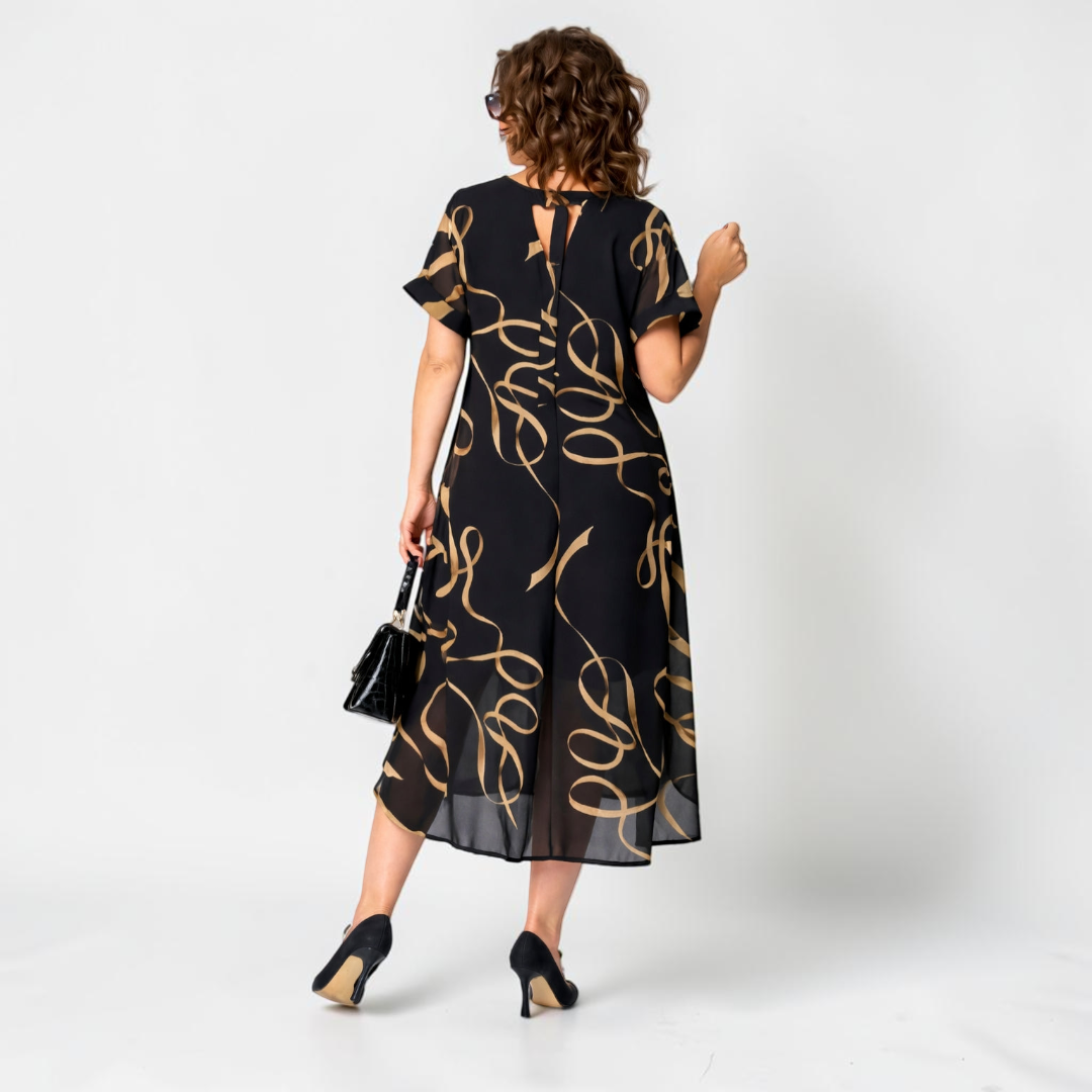 Ismara - Vestido midi ligero con escote en V