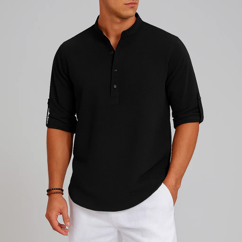 Isandro - Camisa de botones texturizada