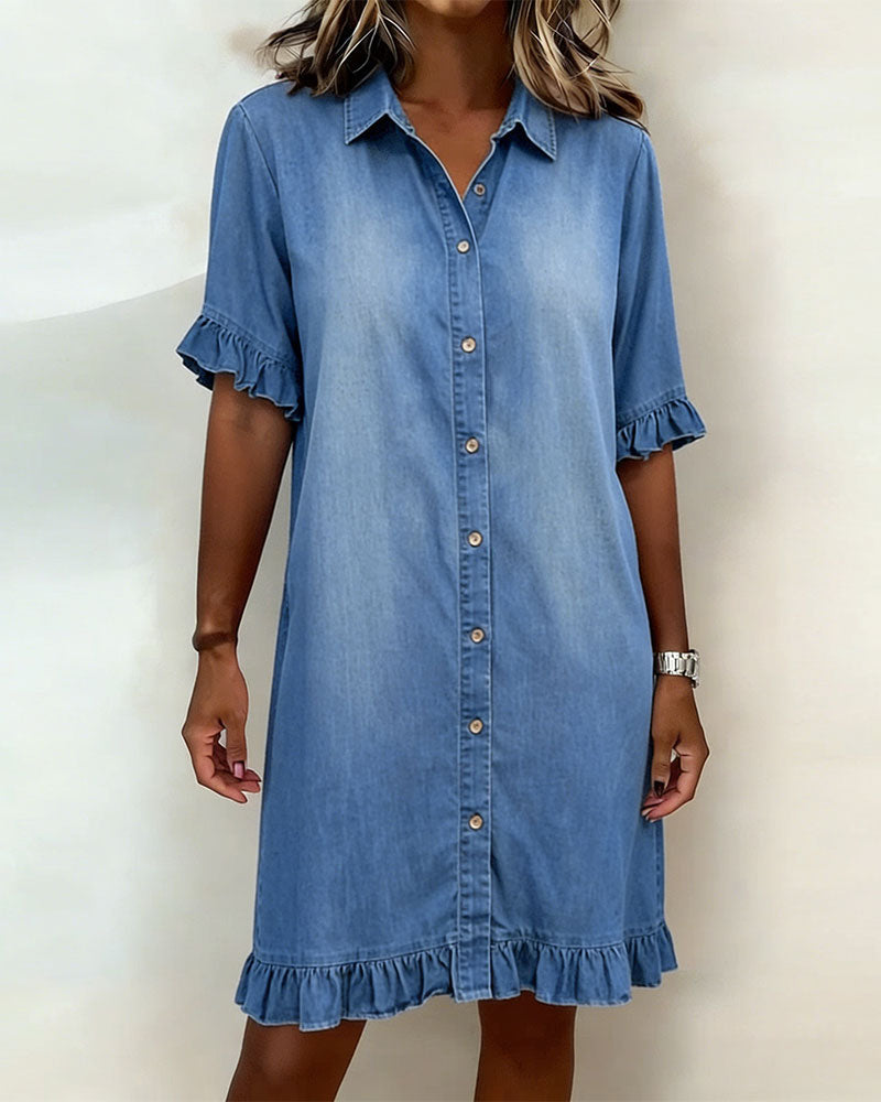 Kirella - Vestido camisero con botones al frente