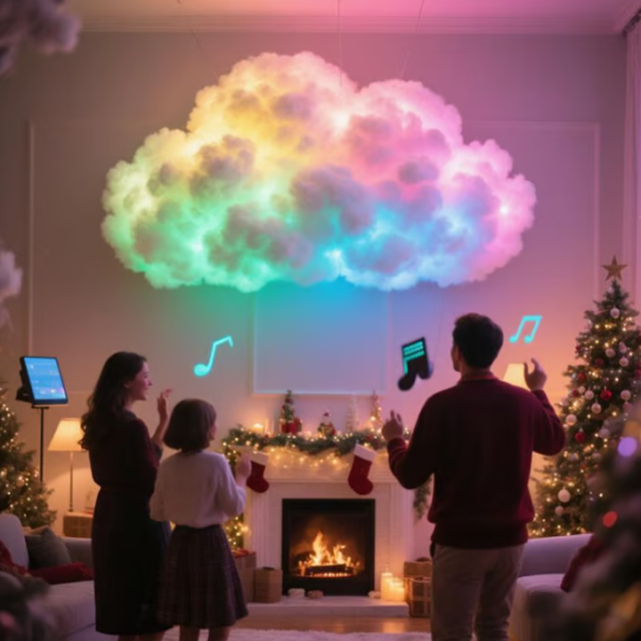 Liliana - Lámpara de Pared RGB en Forma de Nube