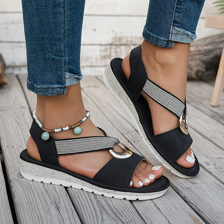 Maisie - Sandalias planas acolchadas