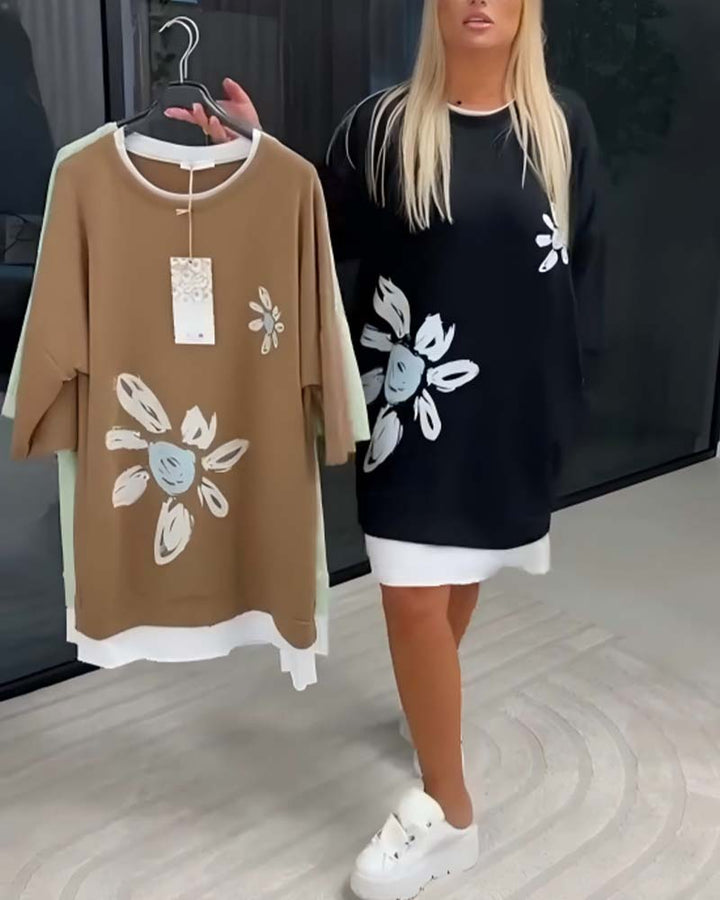 Helia - Vestido tipo sudadera de tacto suave