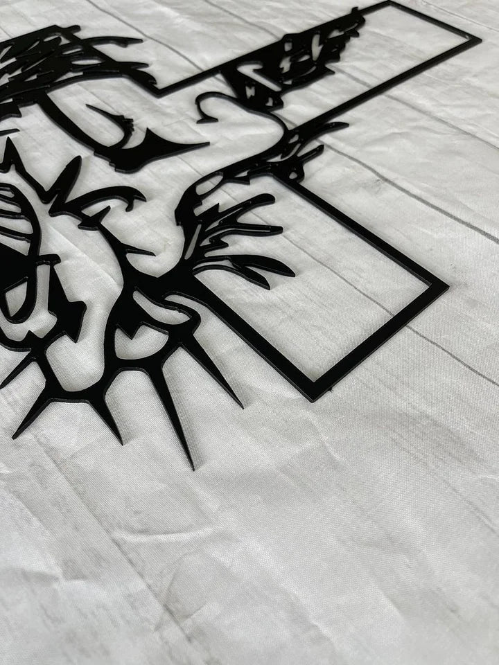 Cruz de Pared de Jesús Sagrado