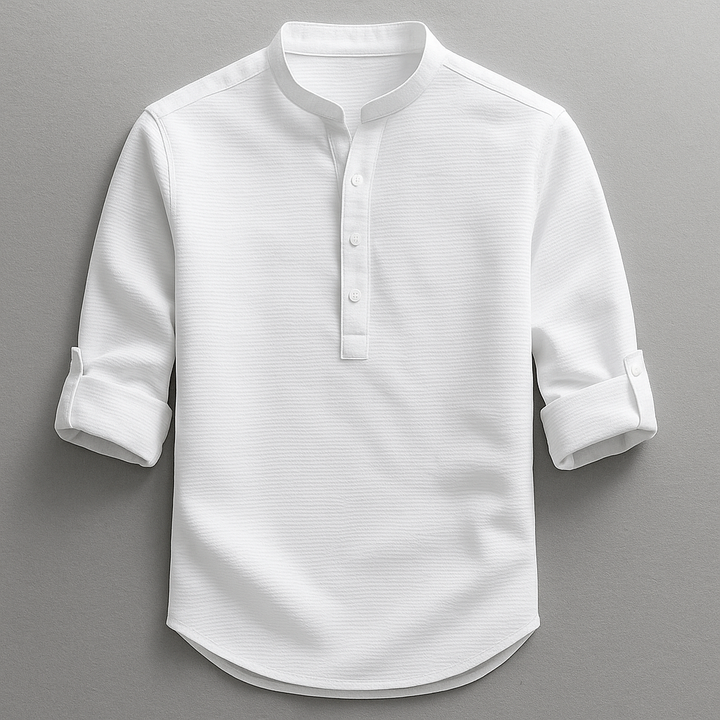 Thorne - Camisa de botones de tacto suave