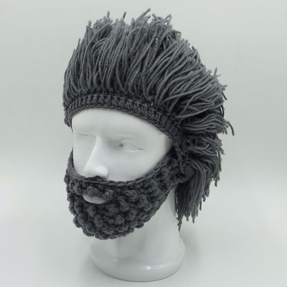 Braviron - Gorro con Barba Tejida