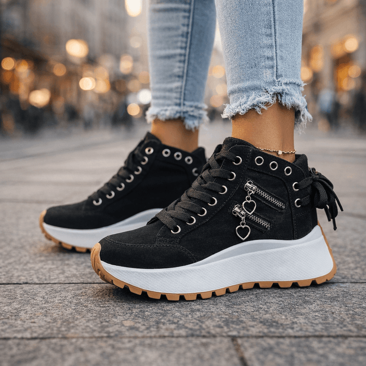 Celestia - Tenis de plataforma acolchados