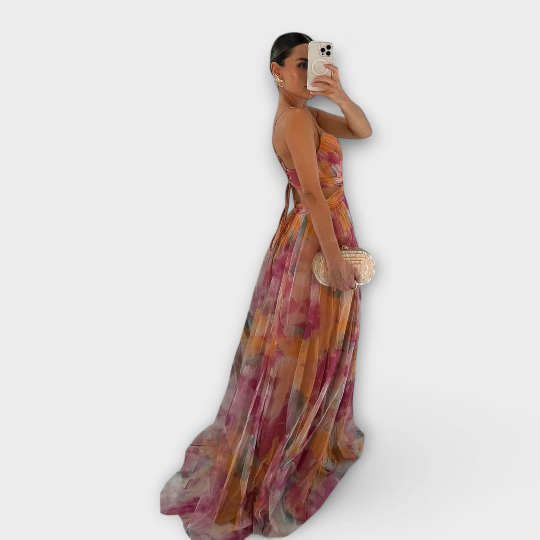 Veyna - Vestido largo moldeador