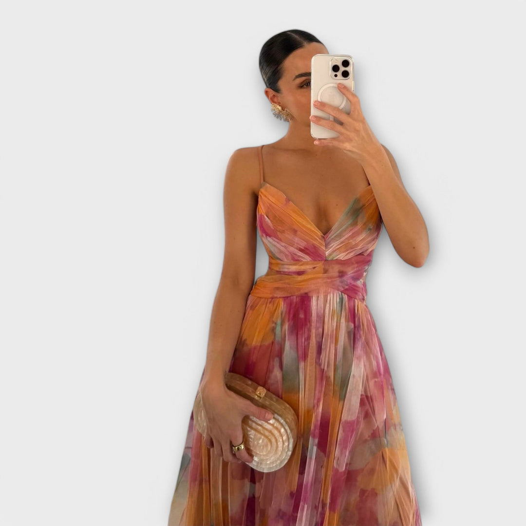 Veyna - Vestido largo moldeador