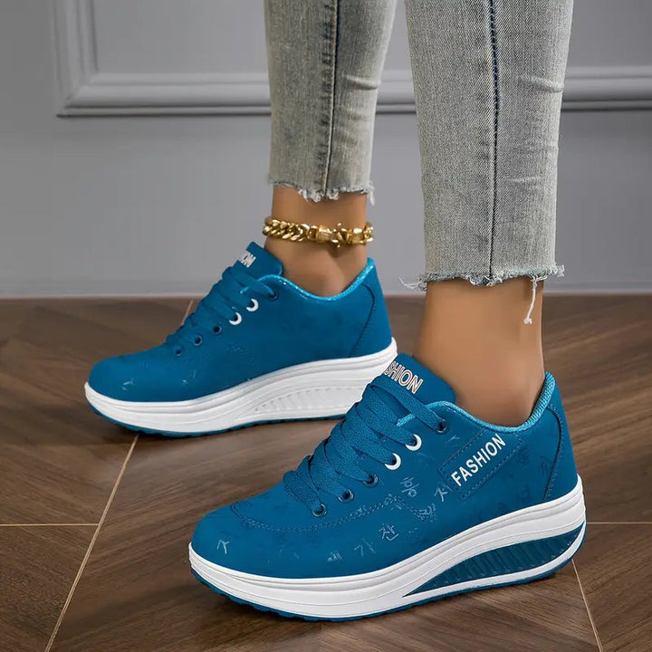 Sable - Tenis casuales de plataforma con agujetas