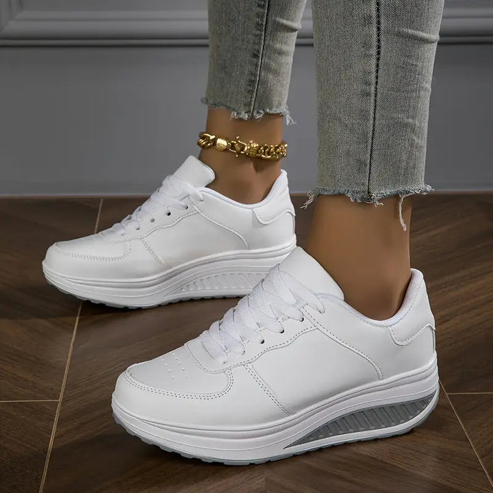 Sable - Tenis casuales de plataforma con agujetas
