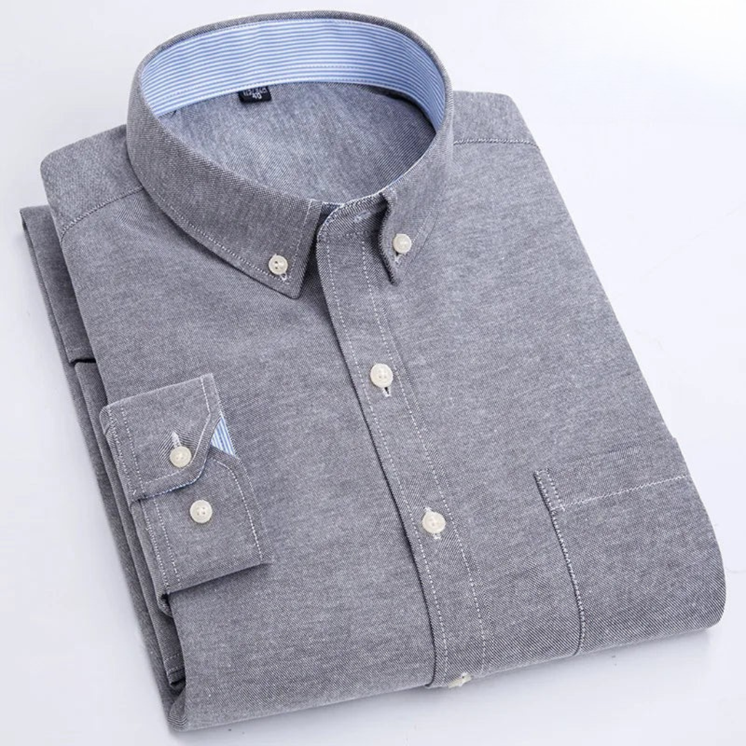 Edison - Camisa de botones de manga larga premium