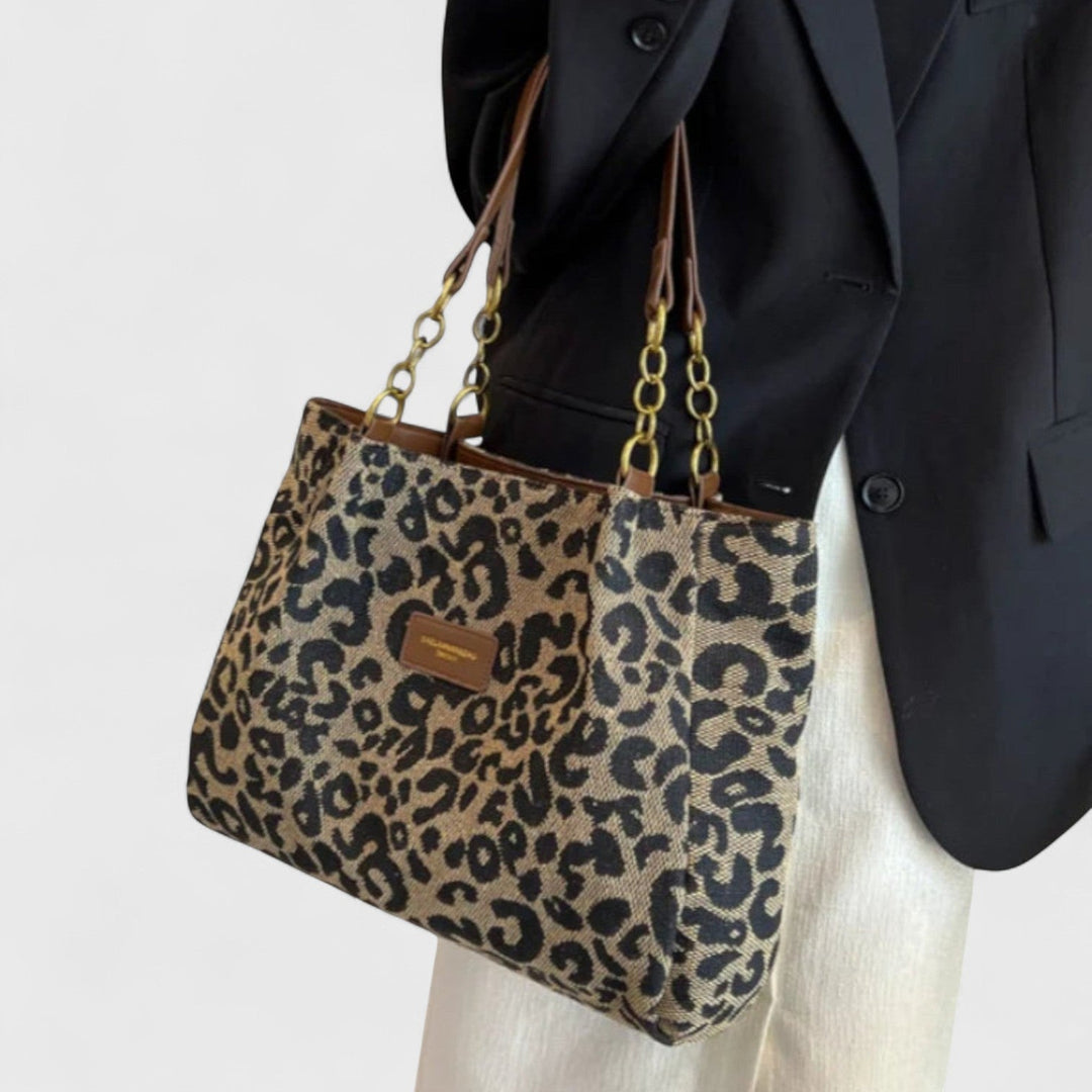 Winona - Bolso con estampado de leopardo casual con estilo