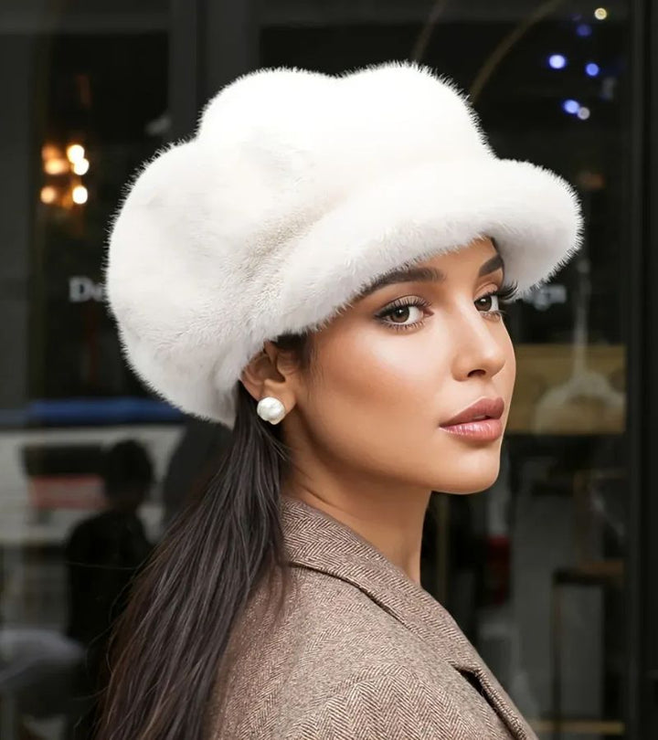 Tallina - Boina con Imitación de Pelaje