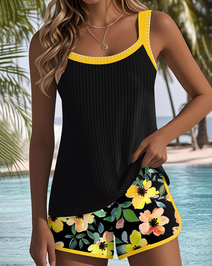 Orlira - Conjunto de tankini elegante de dos piezas