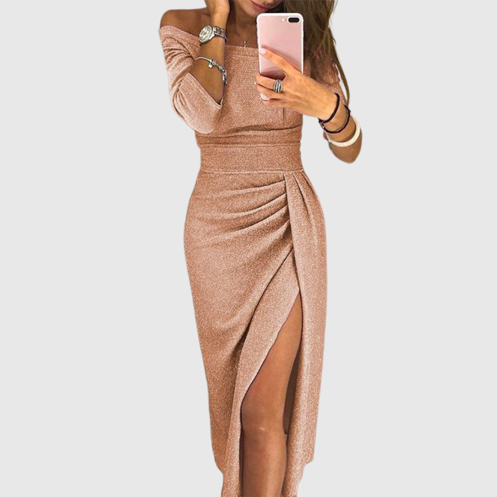Evalora - Vestido Midi Casual Elegante