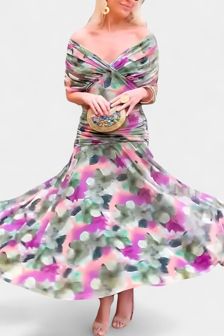 Tamsyn - Maxivestido floral de tacto suave