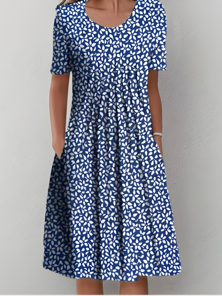 Amelia - Vestido plisado de tacto suave