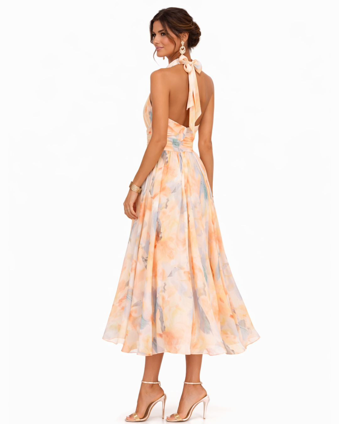 Lucille - Vestido maxi ligero de cuello halter
