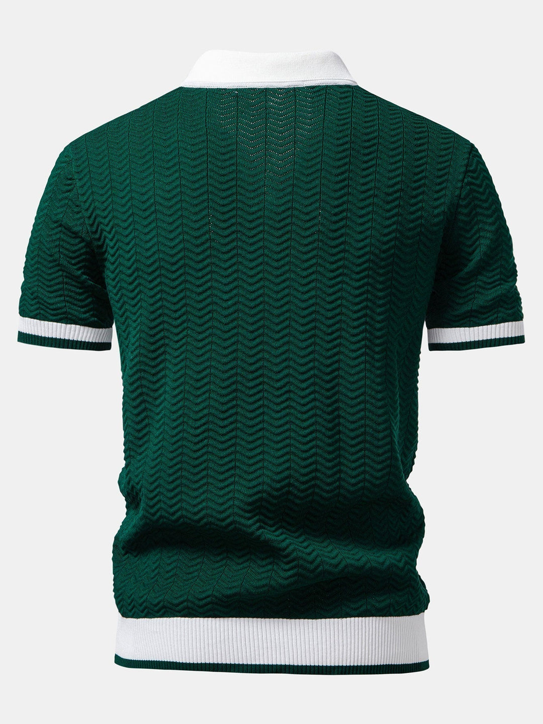 Arleno - Polo de tejido texturizado con cuello en V