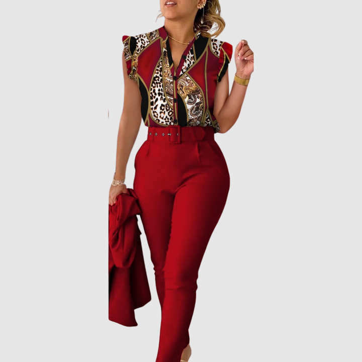 Ginevra - Conjunto boho de dos piezas de tacto suave