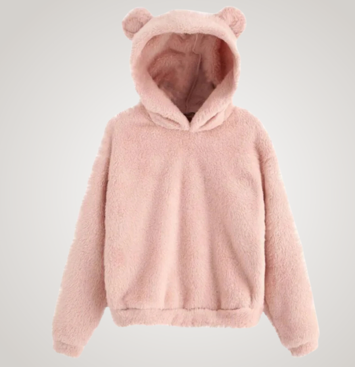 Tialyn - Sudadera con capucha estilo teddy