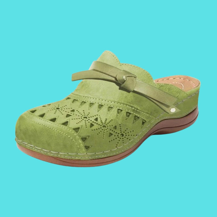 Aerina - Mules planas acolchadas