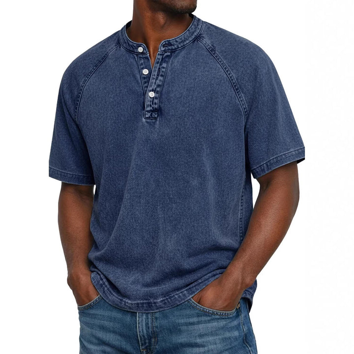 Flynn - Playera de algodón con lavado vintage