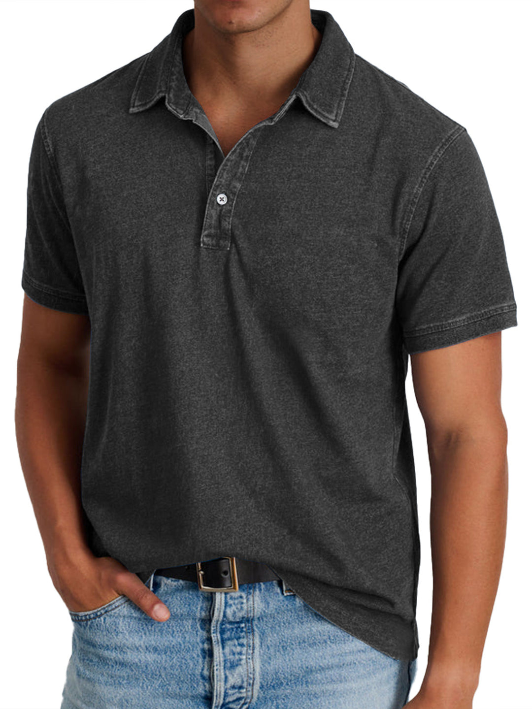 Amaro - Camisa tipo polo casual con estilo