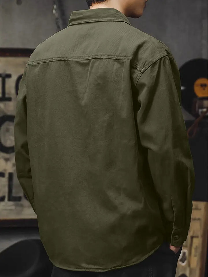 Crispian - Chaqueta tipo camisa casual elegante