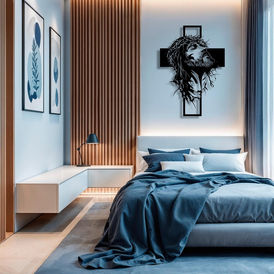 Cyras - Arte de Pared Metálico con Cruz de Jesús