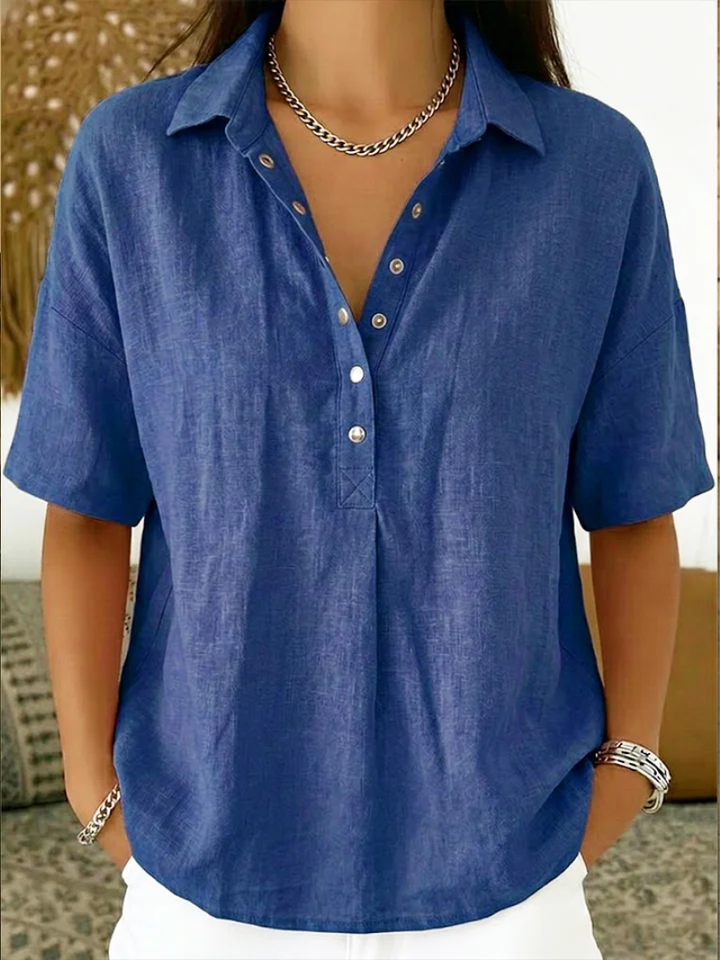 Eulalia - Blusa con cuello suave al tacto