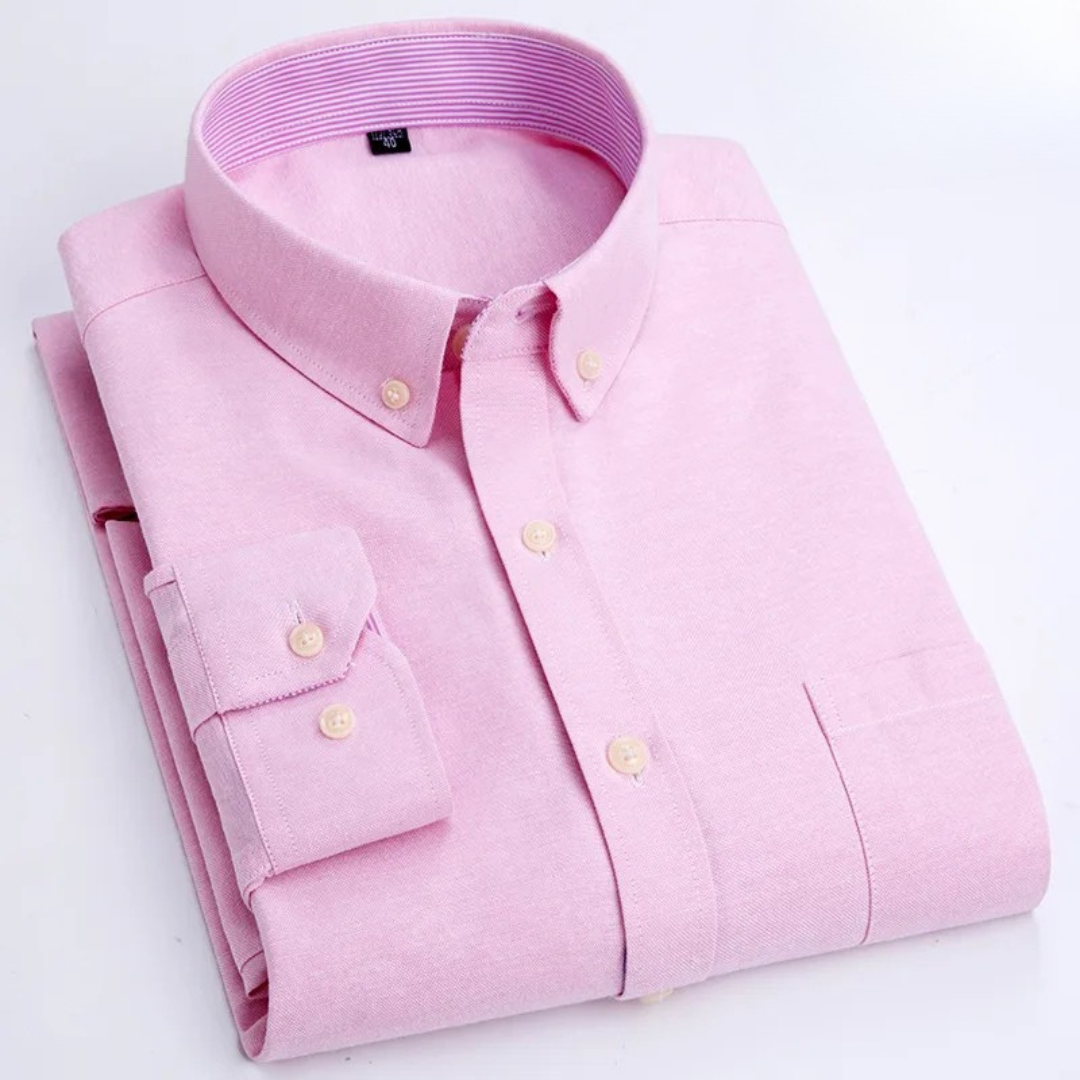 Edison - Camisa de botones de manga larga premium