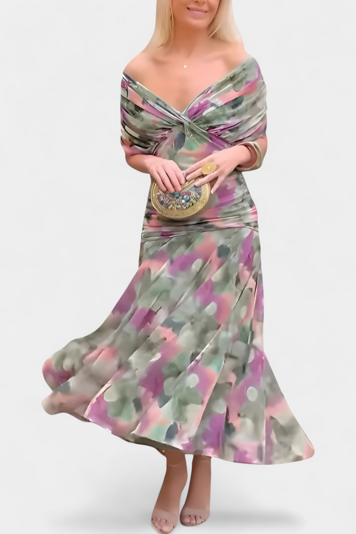 Tamsyn - Maxivestido floral de tacto suave