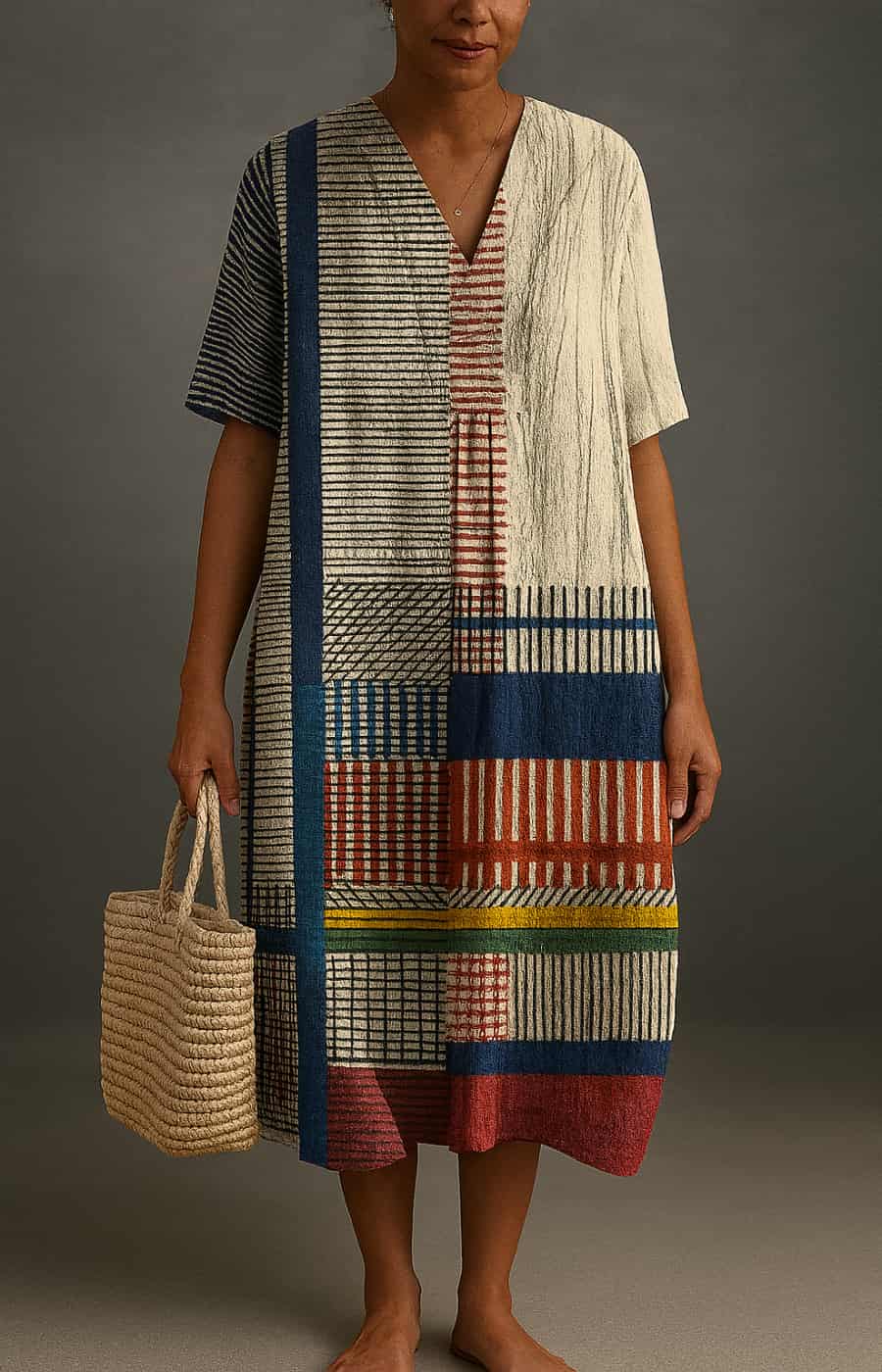 Aubrey - elegante vestido midi informal