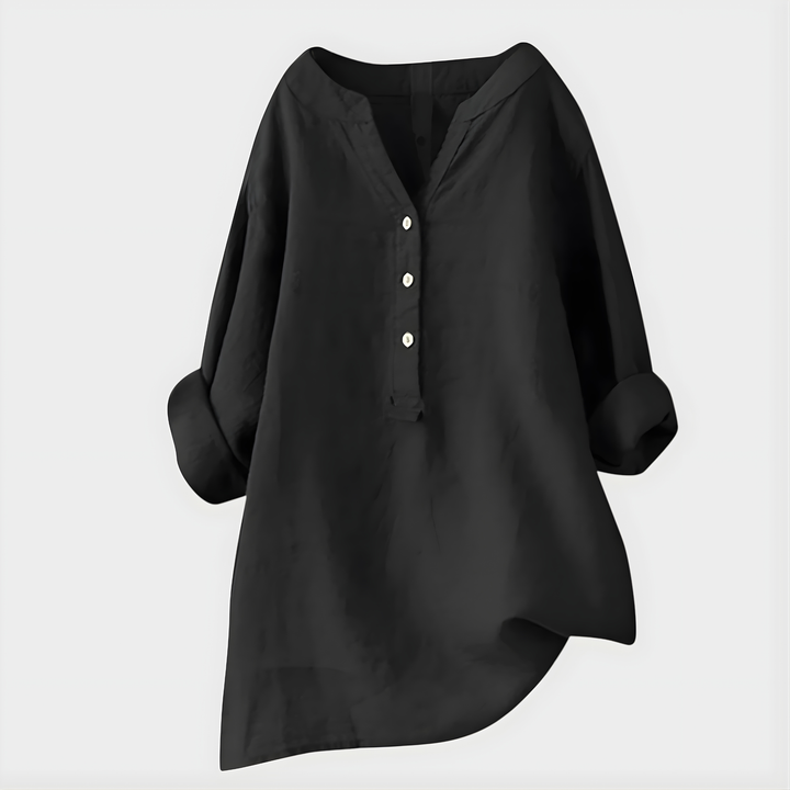 Fenella - Blusa tipo túnica con botones al frente