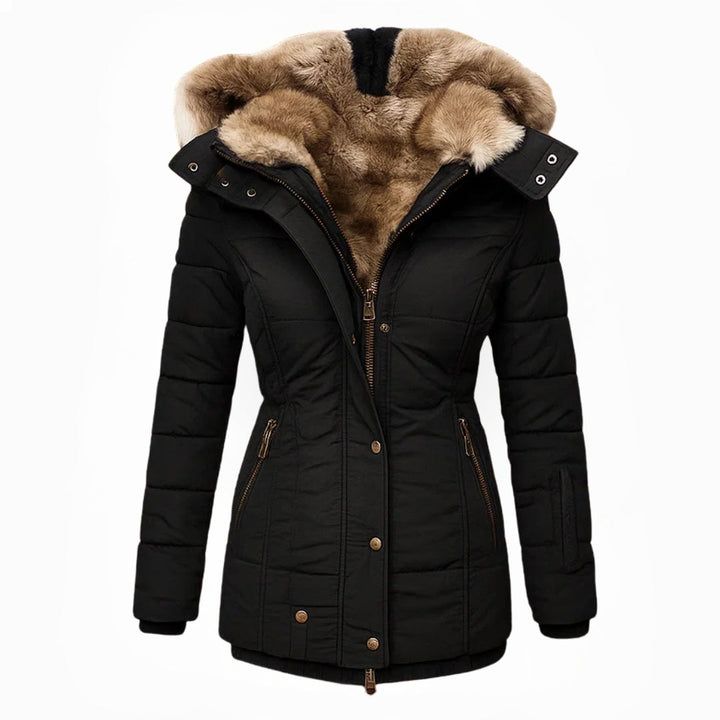 Laurinra - Abrigo con Capucha Casual Estiloso