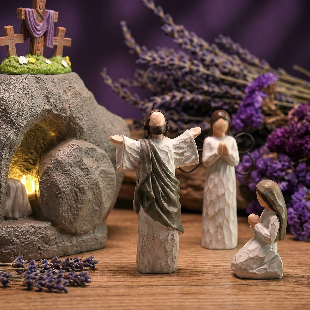 Celinea - Set decorativo con escena de la Pascua de Resurrección