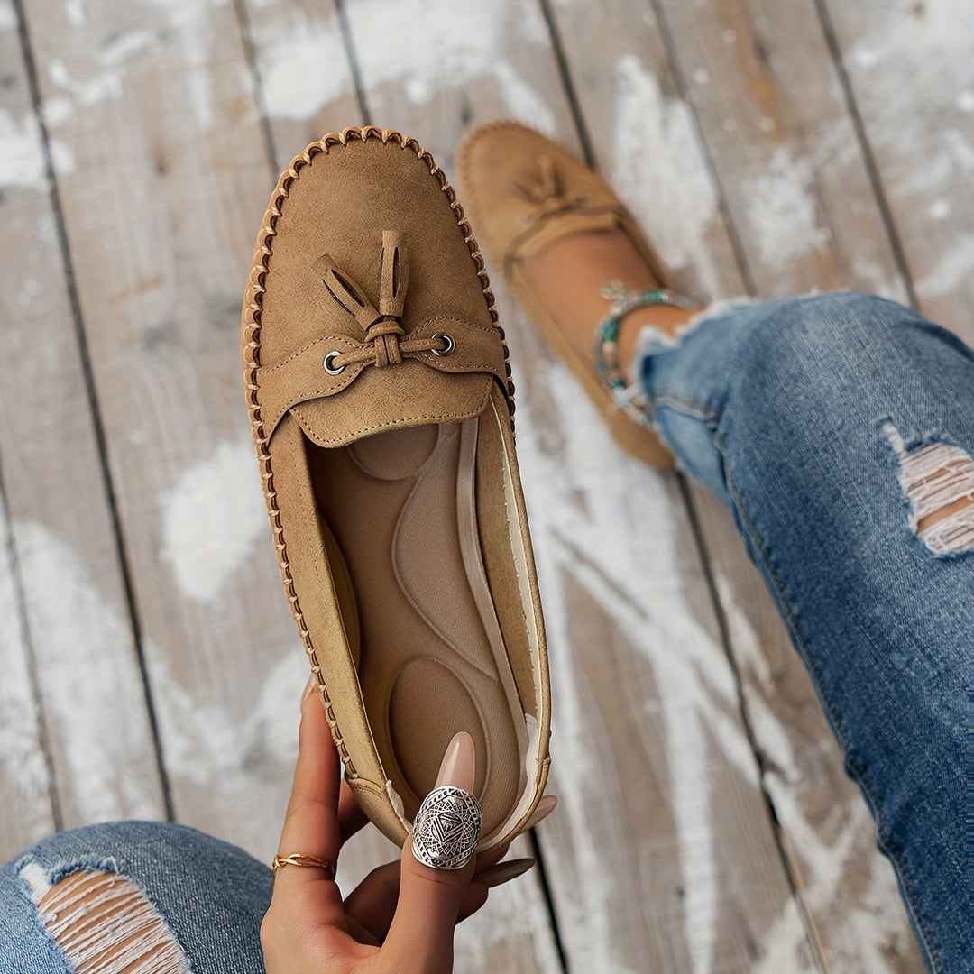 Stella - Mocasines acolchonados con borlas